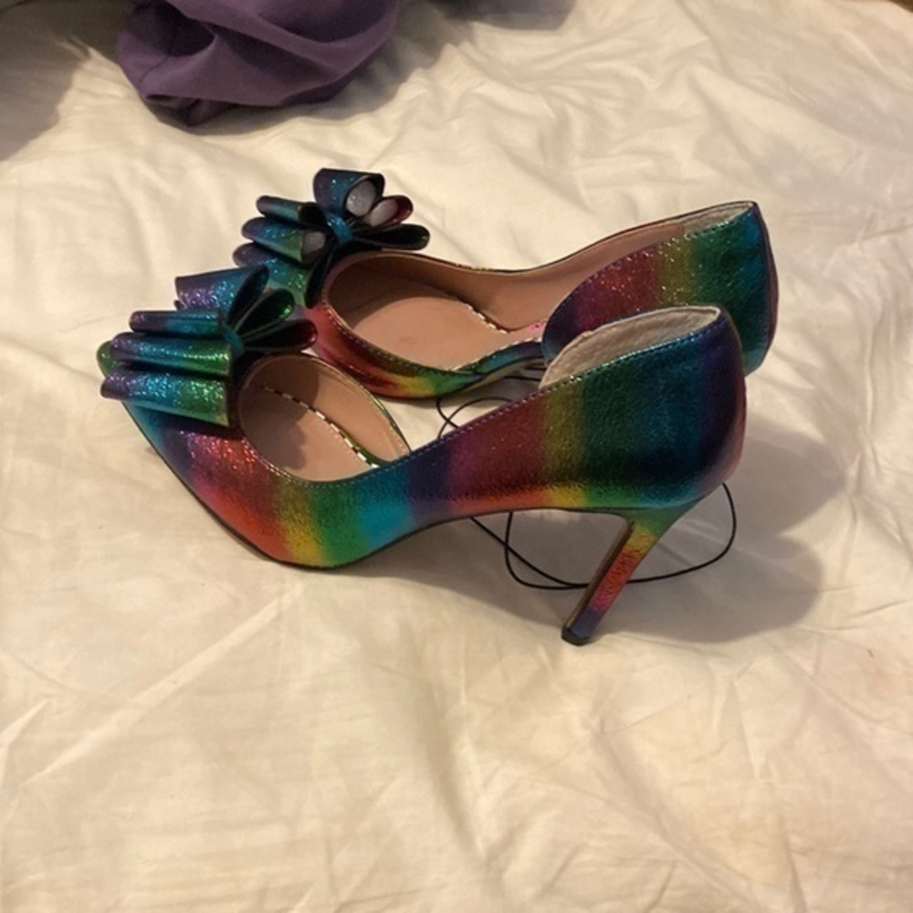 Betsey Johnson rainbow heels